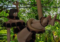 avatar_the_last_airbender breasts brown_hair carnac99 coils dark_skin disney feet femsub happy_trance kaa kaa_eyes korra legend_of_korra legs_up nude the_jungle_book