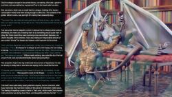  3d abs amnesia caption clavi_(thalarynth) claws complex_background dialogue dragon drinking drunk erection femdom forked_tongue furry glowing_eyes head_in_lap horns hydra hypnotic_eyes large_penis malesub multiple_heads muscle_boy original scalie sitting snake_boy spiral spiral_eyes spread_legs tail tailjob text thalarynth_(manipper) trai_(thalarynth) wholesome wings 