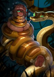 coils femsub kaa_eyes ongariart snake sweat