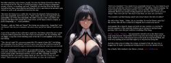  ai_art black_hair breasts caption eternalchaos_(manipper) father_and_daughter femsub large_breasts manip mental_chains resisting tears text trigger 