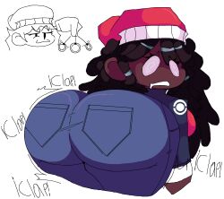black_skin drool femdom femsub friday_night_funkin' girlfriend_(friday_night_funkin') large_ass large_hips lullaby_girlfriend nookieplushie pendulum spiral_eyes tagme