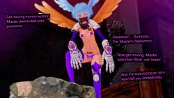 3d barcode cyanstargazer dialogue digimon digimon_frontier femsub tagme text zephyrmon