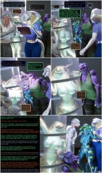 3d alien androgynous_sub baxie_(thalarynth) becca_(thalarynth) bethany_(thalarynth) brain_drain caption comic crocodile_girl del_(thalarynth) dialogue femsub furry happy_trance ian_(thalarynth) identity_swap kathy_(thalarynth) memory_alteration original possessed_becca_(thalarynth) possession pov pov_dom scalie snake_boy snake_girl speech_bubble stasis_tank tech_control text thalarynth_(manipper) thought_bubble 