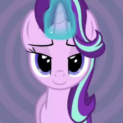  animals_only animated animated_gif evilenchantress female_only femdom furry heart horns horse long_hair love magic multicolored_hair my_little_pony open_mouth pendulum pov pov_sub purple_hair starlight_glimmer western 