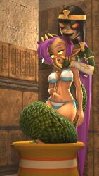 3d bottomless breasts coils dark_skin earrings elf_ears female_only femdom femsub genie glowing glowing_eyes happy_trance jewelry legoguy9875 masturbation monster_girl naga_girl nipples nude open_mouth ponytail purple_hair shantae shantae_(series) smile snake snake_girl source_filmmaker tongue tongue_out topless very_long_hair
