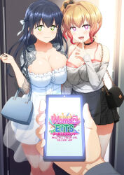 altered_common_sense anna_kanda black_hair blonde_hair blush bra breasts cell_phone choker cleavage comic cover dialogue dtawawa femsub green_eyes happy_trance hard_translated heart_eyes huge_breasts long_hair male_pov maledom open_mouth phone pov pov_dom prostitution purple_eyes shiori_osaki short_hair skirt smile symbol_in_eyes tawawa_delivery tech_control text translated woman_eats_~beautiful_dream_girl_delivery_app~
