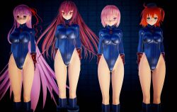  3d ahoge bb_(fate/extra_ccc) boots capcom empty_eyes expressionless fate/grand_order fate_(series) female_only femsub fingerless_gloves gloves green_eyes gudako hair_ornament hat large_breasts leotard long_hair mashu_kyrielight mmd multiple_girls multiple_subs orange_hair pink_eyes pink_hair ponytail purple_hair red_eyes red_hair ribbon ryona.rar scathach_(fate/grand_order) shadaloo_dolls short_hair socks standing standing_at_attention street_fighter tie very_long_hair yellow_eyes 