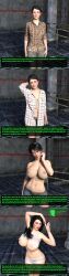  3d bimbofication brain_drain breast_expansion comic curie_(fallout) fallout_(series) fallout_4 female_only femsub grakio large_breasts robot_girl text transformation 
