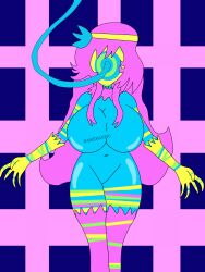  blue_skin breasts corruption crossover damekanpig deltarune femsub huge_breasts kanako_yasaka long_hair midriff navel purple_hair tagme touhou undertale werewire 