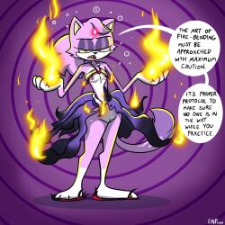  angry barefoot blaze_the_cat bottomless breasts cat_girl clothed_exposure dialogue dress eyeshadow female_only femsub flame flat_chest furry jewelry large_ass looking_at_viewer navel nipples open_mouth purple_background purple_hair purple_skin pussy signature simple_background sonic_the_hedgehog_(series) speech_bubble spiral_background spiral_eyes standing text theenfman topless torn_clothes unaware yellow_eyes 