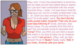  amanda_(wendall) caption cleavage clothed femsub glasses jeans midriff original pendulum resisting text urination wendall 