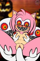 absurdres amy_rose before_and_after black_eyes blush boo_(sonic) breast_grab breasts clitoris complex_background erect_nipples evil_smile femsub furry ghost groping hairband halloween hedgehog_girl heterosexual jack_o'_lantern maledom multicolored_eyes multiple_doms nipples nude outdoors pink_hair pink_skin possession red_eyes red_sclera sex sharp_teeth short_hair sirjzau smile sonic_the_hedgehog_(series) spread_legs surprised tagme vaginal yellow_eyes