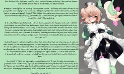  aware babylon_(manipper) blonde_hair caption chastity edging exhibitionism femsub heart latex maguro27 maid nimi_nightmare nurse orgasm_denial self_hypnosis skirt_lift smile spiral_eyes tapir_girl vibrator virtual_youtuber 