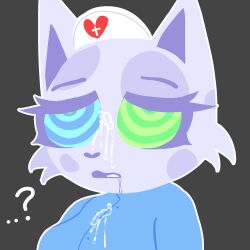  animal_hospital confused cum cum_on_face drool head_nurse_(animal_hospital) kaa_eyes nurse roblox 