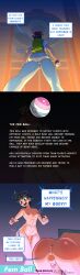  ash_ketchum ass_focus breasts embarrassed erect_nipples feminization futasub nintendo nude pokeball pokemon snomdoodles transformation transgender 