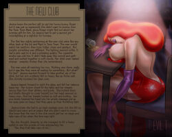  bare_breasts breasts caption caption_only dress drugged femsub high_heels huge_breasts hypnotic_drink hypnotic_drug jessica_rabbit legs long_hair manip open_clothes red_hair sleeping text thighhighs western who_framed_roger_rabbit 
