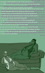  alligator_girl bea_santello bottomless caption cat_girl couch doctorpluto_(manipper) femsub furry lingerie mae_borowski maledom night_in_the_woods pregnant pussy ring_eyes 