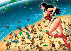  absurdres animal_transformation ass aura bare_legs bare_shoulders beach beast_boy black_hair blonde_hair boots bra bracelet breasts brown_hair bubble clothed dark_skin dc_comics earrings female_only femsub floating from_behind green_skin grey_skin large_breasts lasso_of_truth legs leotard levitation lipstick long_hair makeup maledom mass_hypnosis midriff multiple_girls multiple_persona multiple_subs navel outdoors parasite possession red_hair red_lipstick resisting shark_girl shield skirt sparkle spear standing starro sword tan_skin teen_titans thighs transform-fan-comics transformation water weapon wonder_woman wonder_woman_(series) 