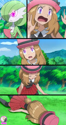 cleavage femdom femsub gardevoir hat hypnotic_eyes nintendo pokemon serena sleep_command sleeping tagme