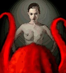  anax animated animated_gif bottomless breasts empty_eyes glowing glowing_eyes nude original tentacles topless 