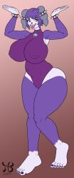  alternate_costume arms_above_head ayuko_(jcroth) bare_legs barefoot breasts capcom chubby corruption evil_smile feet female_only femdom femsub foot_focus hiastobasement indeedee juri_han large_breasts legs leotard nintendo pokemon pokemon_(creature) possession purple_eyes purple_hair short_hair smile street_fighter thick_thighs thighs toenail_polish tongue tongue_out twinning 
