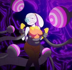 bex bunny_girl dr._chaos femsub furry goggles hypnotic_eye hypnotic_tentacle resisting restrained super_duper_bunny_league