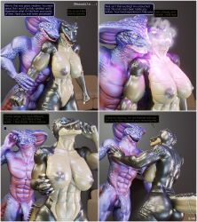  3d alien androgynous_dom brain_drain comic crocodile_girl dialogue femsub furry heather_(thalarynth) jules_(thalarynth) malesub original possession scalie snake_boy speech_bubble thalarynth_(manipper) 