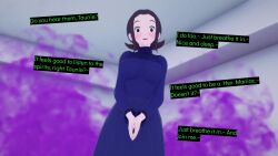  3d black_hair blush cyanstargazer dress empty_eyes happy_trance harmony_(pokemon) hex_maniac hexification nintendo pokemon text 