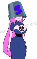 adventure_time ai_art bucket_helmet princess_bubblegum spongebob_squarepants_(series) tech_control