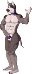  chastity collar dog_boy femboy furry katzepunk malesub muscle_boy pink_eyes reference_sheet rodrick_(kt1v3nus) scars swirlys_club_(kt1v3nus) tagme 