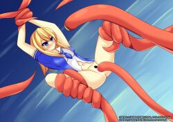  bondage bottomless censored cum cum_in_pussy empty_eyes expressionless hypnotic_eyes large_breasts parallel_paradise rino_(parallel_paradise) spread_legs tagme tentacle_sex tentacles yakai 
