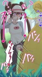  breasts chirisiya confused femsub hat heart heart_eyes hypno long_hair nintendo pendulum penis pokemon pokemon_(creature) pokemon_red_green_blue_and_yellow pokephilia rosa_(pokemon) sex symbol symbol_in_eyes tagme v 