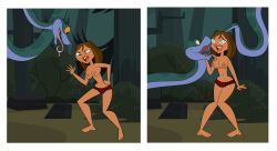  angry anti_noty before_and_after blush breasts brown_hair comic courtney_(total_drama) disney femsub happy_trance hypnotic_eyes jungle kaa kaa_eyes lipstick maledom open_mouth panties snake the_jungle_book tongue tongue_out total_drama 