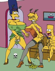 antenna bart_simpson breasts femsub hypnotic_accessory lisa_simpson maledom marge_simpson masturbation penis pussy remote_control scat tech_control the_fear the_simpsons thighhighs urination western yellow_skin