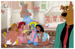  absurdres age_regression ariel book bow cinderella cinderella_(movie) crib diaper disney femsub furry kaa_eyes lingerie lupin_iii nightgown pacifier princess_aurora scooby-doo scooby-doo_(series) serisabibi sleeping_beauty slippers smile smurfette stuffed_animal the_little_mermaid the_princess_and_the_frog the_smurfs tiana tie 