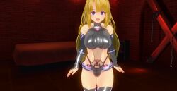  3d blonde_hair blue_eyes boots cello crotch_tattoo custom_maid_3d_2 erect_nipples female_only femsub gloves long_hair solo tattoo thigh_boots thighhighs tongue tongue_out 