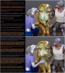  3d alien aware baxie_(thalarynth) becca_(thalarynth) caption confused del_(thalarynth) dialogue enemy_conversion furry ian_(thalarynth) identity_swap memory_alteration original possession pov pov_dom scalie snake_boy snake_girl story text thalarynth_(manipper) 