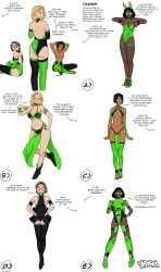 armor bunny_girl bunnysuit camila_(pawns_desire) dancer dark_skin maddie_(pawns_desire) maid natasha_(pawns_desire) nia_(pawns_desire) pawns_desire slave_bikini swimsuit tragicsolitudedragon undressing uniform