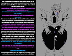  anus arcee ass ass_focus caption female_only femdom looking_back manip nobleseven20 open_mouth robot text transformers transformers_prime 