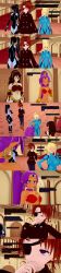  3d absurdres aware black_eyes black_hair blonde_hair blue_eyes blue_skin blush closed_eyes clothed crossover cyanstargazer dark_samus dark_skin dialogue english_text eyepatch female_only femdom femsub genie long_hair metroid_(series) multiple_girls multiple_subs nintendo octopath_traveler ponytail primrose_azelhart purple_hair red_eyes red_hair samus_aran shantae shantae_(series) square_enix super_smash_bros. text wayforward 