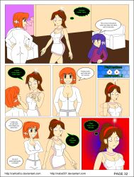 april_o&#039;neil ass brown_hair carlosfco comic dialogue fembot femdom femsub julia_(carlosfco) kigi_(carlosfco) large_breasts long_hair maid nabs001_(colorist) orange_hair original purple_hair short_hair tech_control teenage_mutant_ninja_turtles text