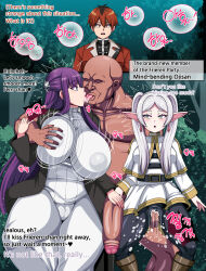 altered_common_sense blush breast_fondling breast_grab breasts cheating clothed dialogue elf elf_ears english_text femsub fern_(frieren:_beyond_journey&#039;s_end) fingering frieren frieren:_beyond_journey&#039;s_end green_eyes hard_translated indifferent kissing large_breasts maledom malesub masturbation netorare penis purple_eyes purple_hair pussy red_eyes red_hair stark_(frieren:_beyond_journey&#039;s_end) teddy_jack text translated ugly_bastard white_hair wide_hips