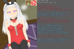 bunny_girl edelgard_von_hresvelg femsub fire_emblem fire_emblem_three_houses gameplay_mechanics magic nasicampur32 text white_hair