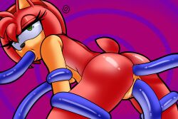  amy_rose anal bottomless double_penetration dreamcastzx1 femsub furry green_eyes hedgehog_girl nude pink_hair pussy sex sonic_the_hedgehog_(series) tentacle_in_mouth tentacle_sex tentacles topless vaginal 