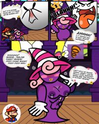  atomic_boo blush boo_(mario) breasts comic cum dazed dialogue erection gameplay_mechanics ghost_girl hair_covering_both_eyes happy_trance hat hypnotic_creature kilroylucy18 lactation love mario nintendo paper_mario paper_mario:_the_thousand_year_door penis precum super_mario_bros. text transfem transgender_identity vivian 