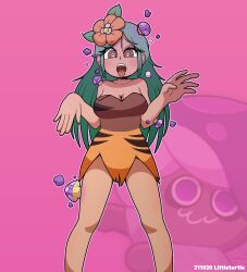 cookie_run female_only femsub green_hair heart heart_eyes littleturtle mushroom poison_mushroom_cookie symbol_in_eyes tagme tiger_lily_cookie tongue tongue_out