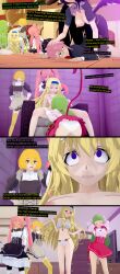 3d aira_shiratori albedo_(overlord) ass blonde_hair cecilia_alcott clara_valac cyanstargazer dandadan don_quixote_(limbus_company) empty_eyes femsub green_hair happy_trance harem_outfit horns hypnotized_hypnotist infinite_stratos limbus_company maid mairimashita!_iruma_kun milim_nava overlord panties pink_hair tail text that_time_i_got_reincarnated_as_a_slime wings