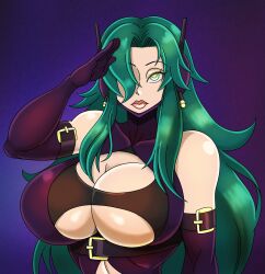 alternate_costume corruption female_only femsub rose_(the_wrong_way_to_use_healing_magic) saluting tech_control zorro-zero