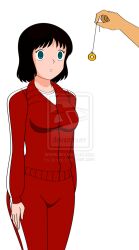 black_hair captain_tsubasa dead_source empty_eyes expressionless femsub jimryu paty pendulum short_hair standing standing_at_attention tracksuit 