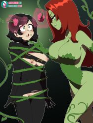 4headboiii breasts femdom femsub hypnovember plant poison_ivy tagme